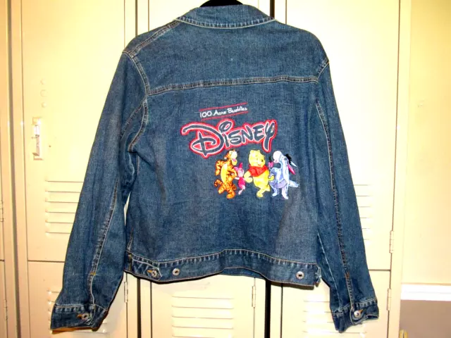 Jean Jacket DISNEY STORE Winnie the Pooh Gang Tigger Piglet Size XL