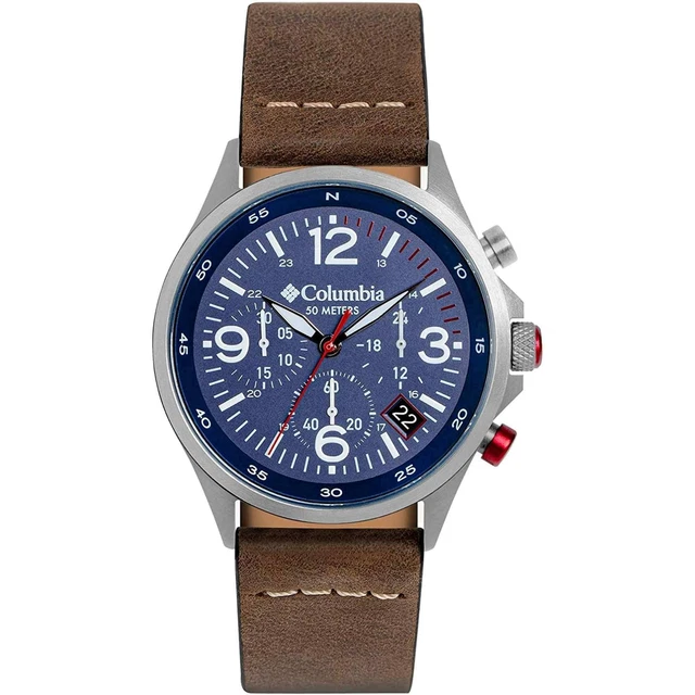 Columbia CSC02-005 Uomo Canyon Ridge Blu Dial Cronografo Polso