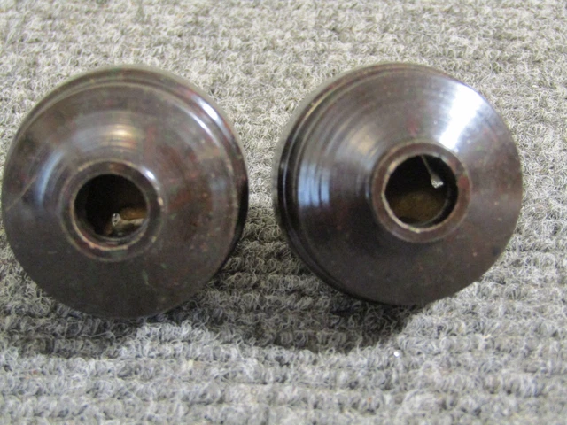 Pair Antique Power Plugs for Lamps Fans Radios Clocks Clean Used No Cracks  g