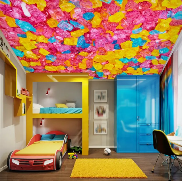 3D Color Sugar A4866 Ceiling WallPaper Murals Wall Print Decal Deco AJ WALL Fay