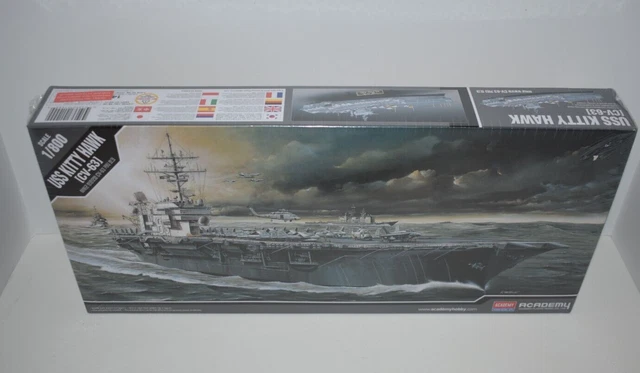 Academy USS Kitty Hawk CV-63 1:800 Scale Plastic Model Kit