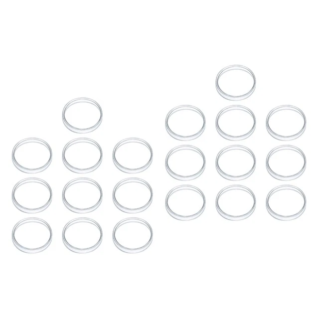 20pcs Glass Petri Dish Plates Glass Petri Dishes Culture Dishes for