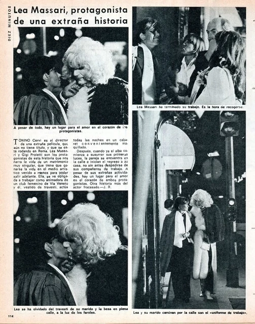 LEA MASSARI =   1 PAGE 1976 Spanish CLIPPING