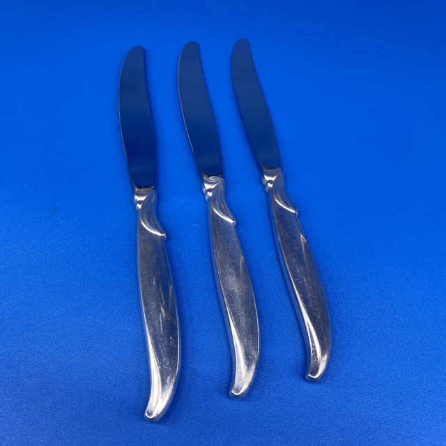 1847 Rogers Brothers IS Individual Dinner Knife Flair Silverplate 3 PC 1956