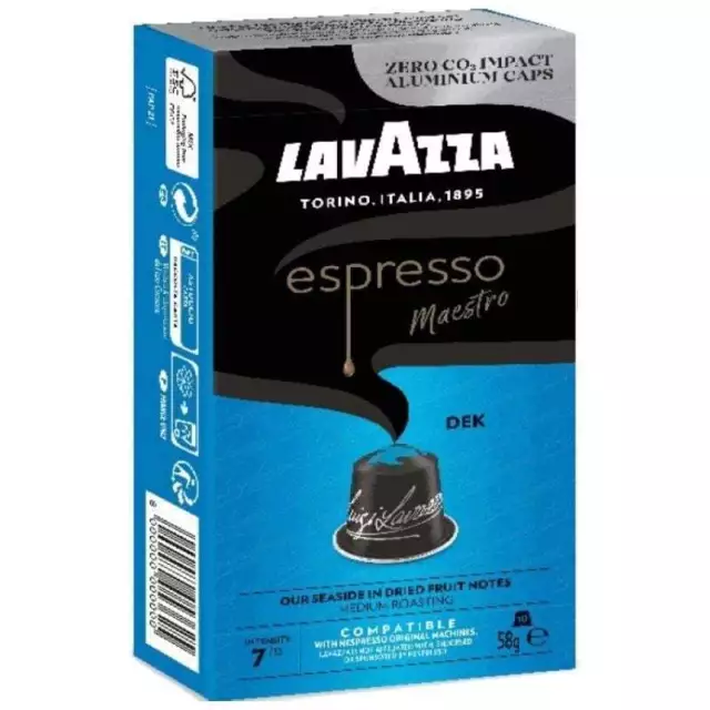 167259 Cápsula Lavazza Espresso Maestro Dek Descafeinado para cafeteras Nespress