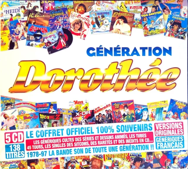 COFFRET 5xCD ALBUM DIGIPACK GENERATION DOROTHEE RARE COLLECTOR EXCELLENT ETAT