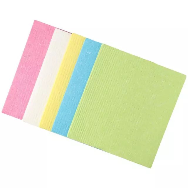 10Pcs Reusable Cellulose Sponge Cloths Swedish Dish Towels  for Kitchen Bathroom