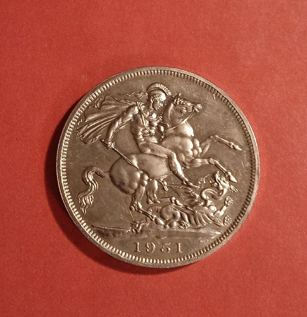1951 UK Great Britain 5 Shillings George VI Crown -  Proof Like KM 880