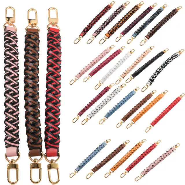 Leather DIY Braided Purse Handle Shoulder Bags Belt Replacement Handbag Strap