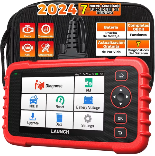 2024 Launch CRP123X Pro Herramientas OBD2 Diagnóstico Escáneres ABS SRS ENGINE