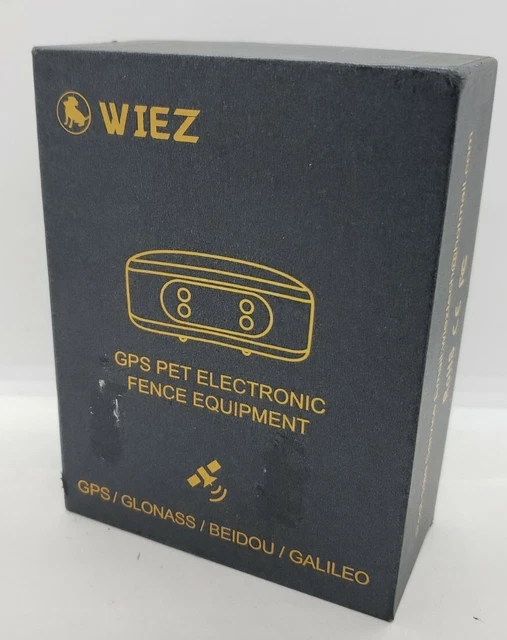 NEW Wiez GPS Pet Electronic Fence Equipment Collar W/GPS Sound, Vibration, Shock