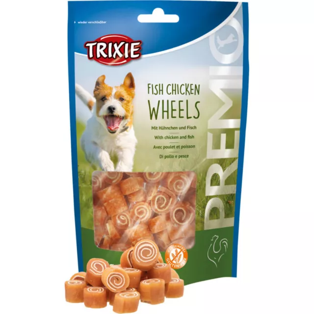 Friandises mini rouleau au poulet et poisson 75 g pour chien