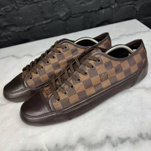 Louis Vuitton Camouflage Print Suede And Black Leather Slalom Low Top  Sneakers Size 42 Louis Vuitton
