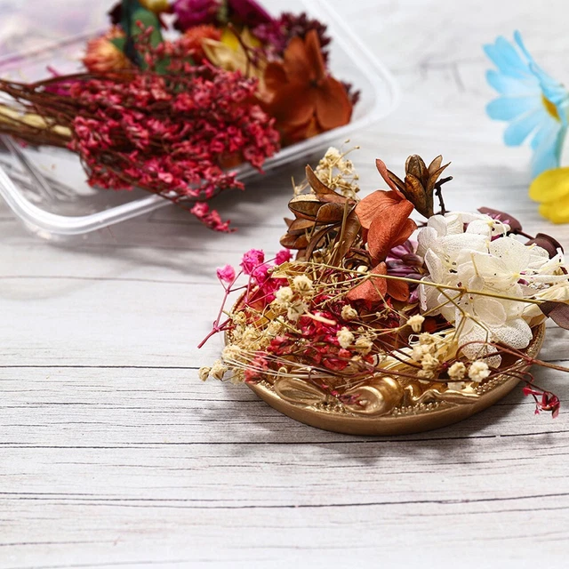Colorida mezcla de flores secas para resina epoxi hágalo usted mismo artesanía y fabricación de velas