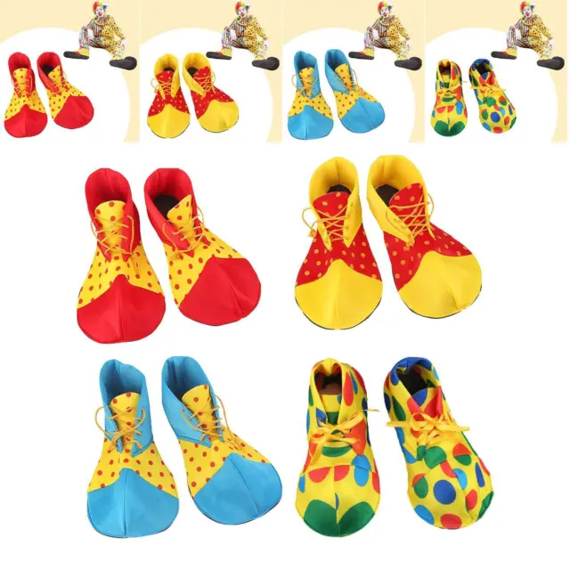 Ensemble de chaussures de clown pour adultes, carnaval pour hommes et femmes
