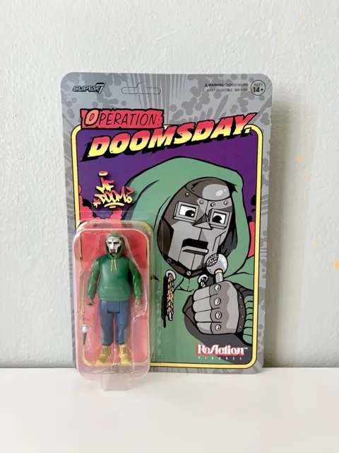 MF DOOM Action Figure Super7 Operation: Doomsday ReAction Figure Wave 1 Doll