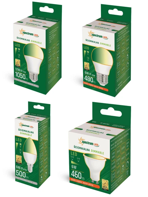 LED E14 E27 GU10 Leuchtmittel Dimmbar 6W 12W Birne Lampe GLS Kerze Tropfen 230V