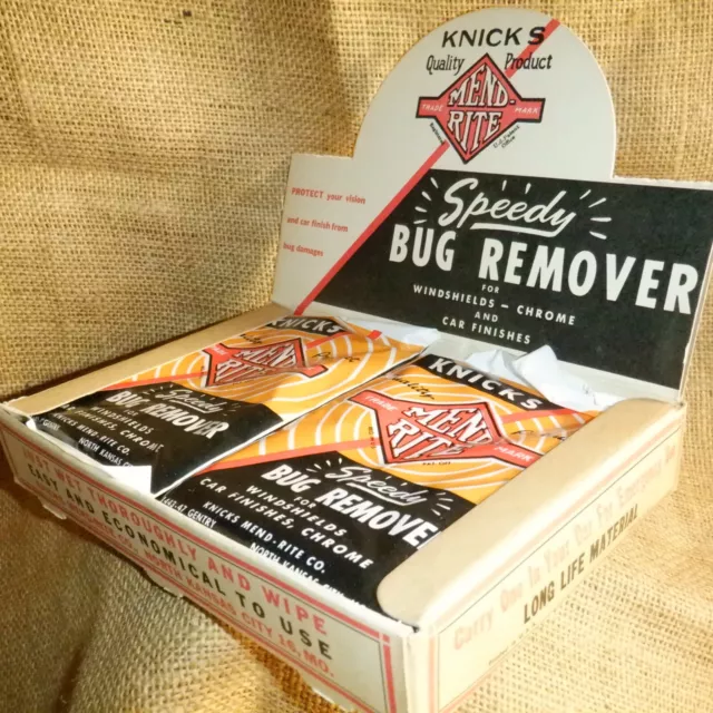 Vtg 50s NOS LOT Auto Parts Display Kit Full SPEEDY Chrome Windshield Bug Remover Vtg 50s NOS LOT Auto Parts Display Kit Full SPEEDY Chrome Windshield Bug Remover