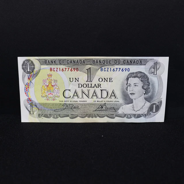 vintage Collectable 1973 Canadian note $1.00 dollar bill