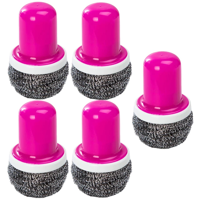 5 pz Accessori Cucina Spazzola Pulitrice Piatti Palla Lavastoviglie Forma Metallo