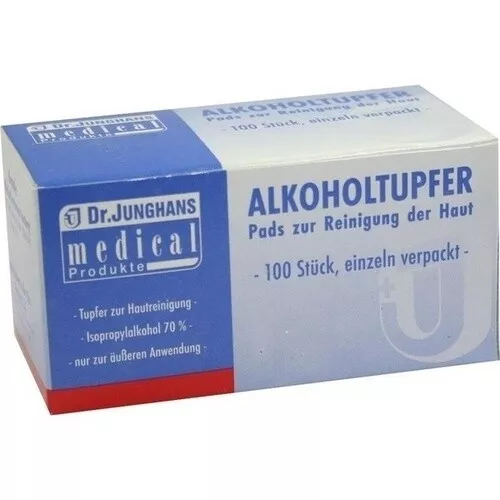 ALKOHOLTUPFER 3x6 cm steril, 100 St PZN 08514684