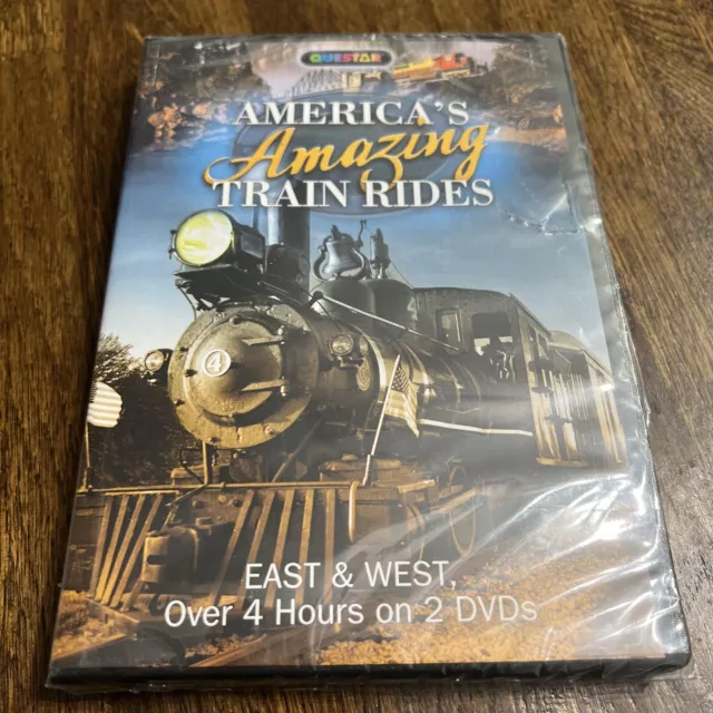 Americas Amazing Train Rides East & West 2 Dvd Set 2014 Questar Over 4 Hours