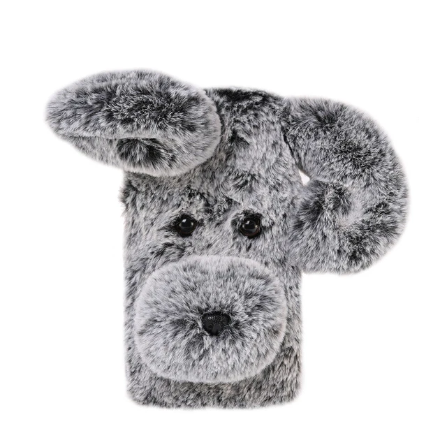 Coque pour téléphone à motifs en peluche douce Mignon Mode hiver Garder