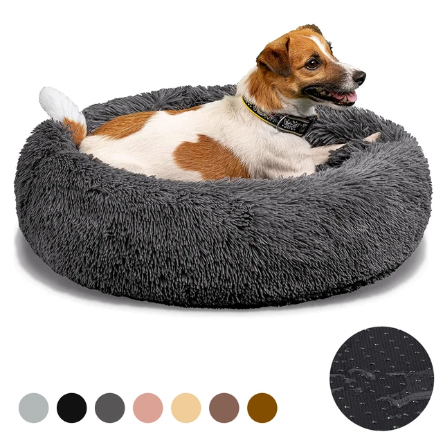 OYAJIA Plsch Hundebett Donut  Katzenbett, Haustierbett Kuschelbett, Gre  S/M, Mit Vielen Features