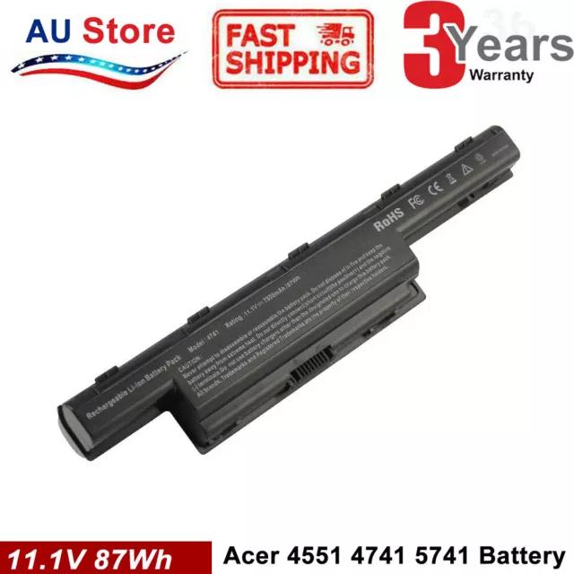 6/9Cell Battery for Acer Aspire 5741 5733 5742 5749 5750 5755 7251 5736Z 5750G