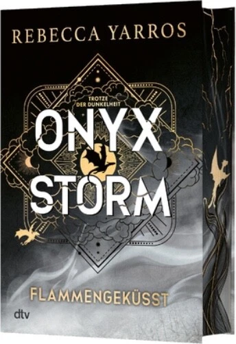 Livre 'Onyx Storm – Flammengeküsst' De Rebecca Yarros - Tome 3 En Allemand, Fantasy Romantique, 928 Pages