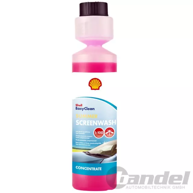 250ml Shell Voiture Nettoyeur de Disque Été L'Eau Concentré 1:100 = 25 Litre