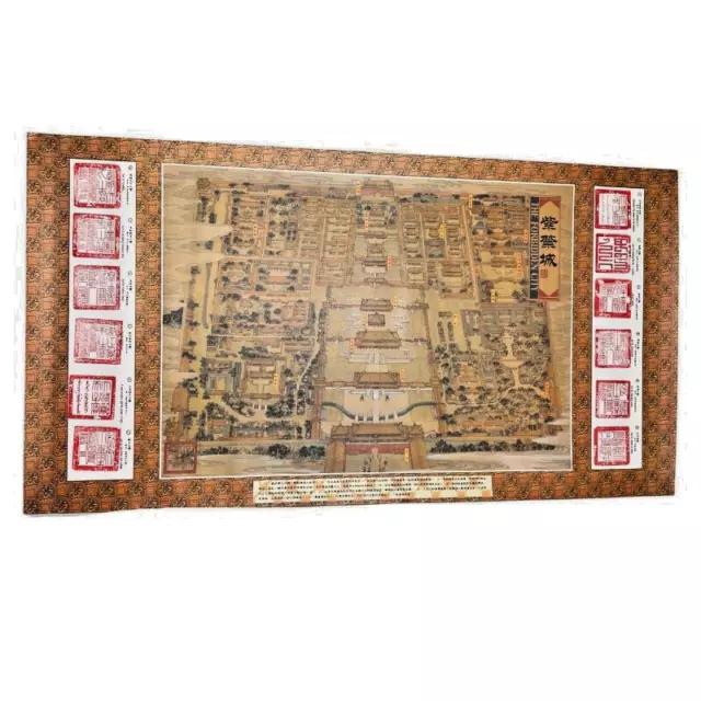 A Panoramic View of the Forbidden City The Palace Museum Poster Vintage China
