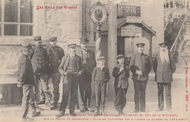 CPA - 88 - Gerardmer/Munster Col de la Schlucht: German and French customs officers