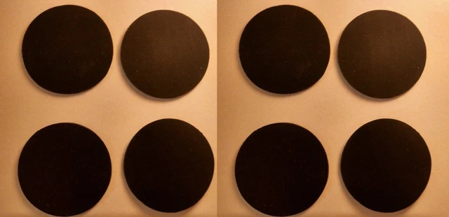 EIGHT 1.75" diameter (44.45mm) x 1/16" rubber disc gasket seal / treadmill feet