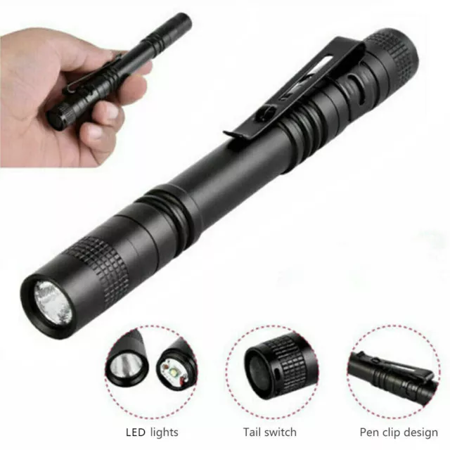 120000lm LED FLASHLIGHT SMALL Torch Light Bright TINY Penlight Pocket Mini Pen 3