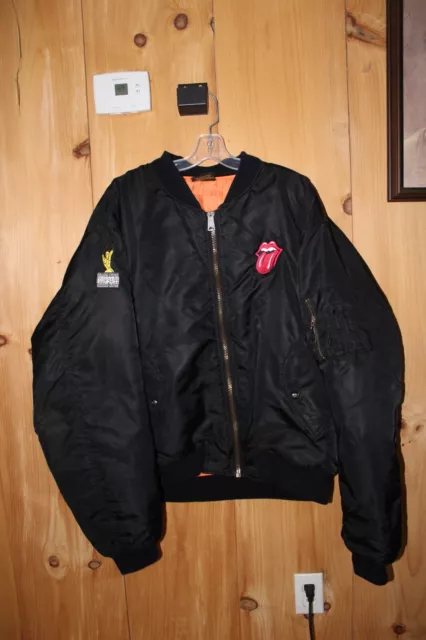 Rolling Stones Jacket Mens 2XL Black Vintage 1994 Tour Essentials Voodoo Lounge