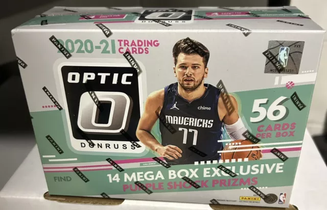 2020-21 NBA Donruss Optic Basketball MEGA BOX Purple Shock Prizm Factory Sealed