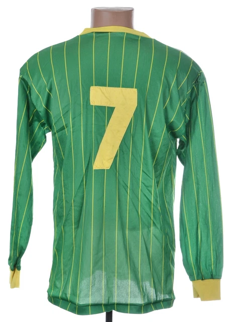 Maillot De Foot Vintage ERIMA Années 80 – Jaune, Manches Longues, Taille M, N°7