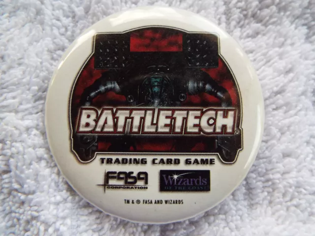 Battletech Trading Card Game FASA Wizards of the Coast pin back