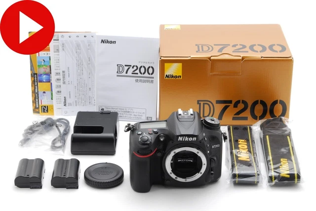 Video [Near MINT/SC 10400 ]  Nikon D7200 24.2 MP Digital SLR Camera Body  JAPAN