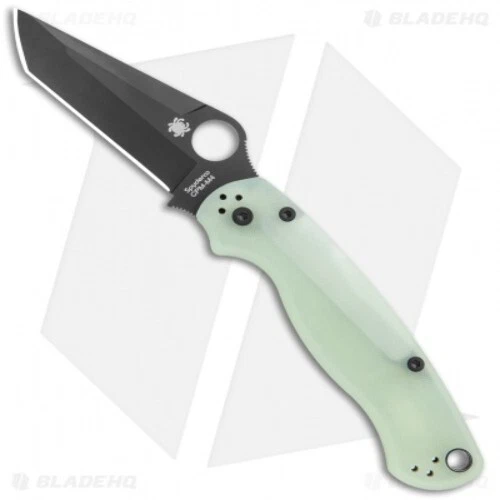 SPYDERCO BLADE HQ Exclusive Tanto PM2 Black G10 Black DLC S30V