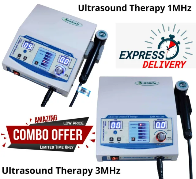 Ultrasound Therapy 1-3MHz Ultrasonic Pain Relief Chiropractic Pulse Therapy Unit
