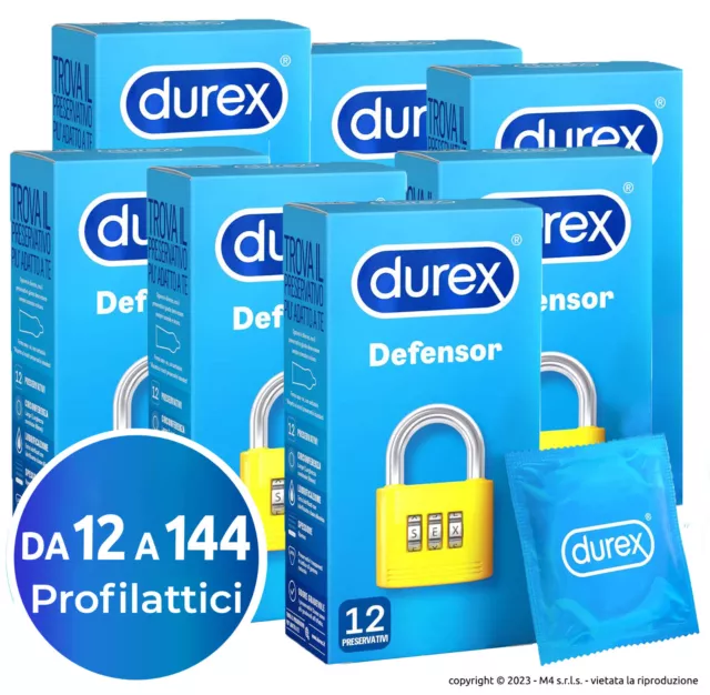 Preservativi Durex Defensor Extra Safe Resistenti Profilattici Easy - On