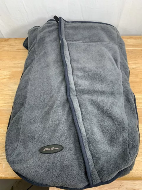 Eddie Bauer Car Baby Seat Stroller Cover Gray Fleece
