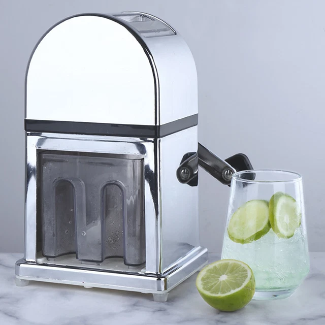 STAINLESS STEEL ICE Crusher Shaver Machine Crushed Ice Maker Easy Clean