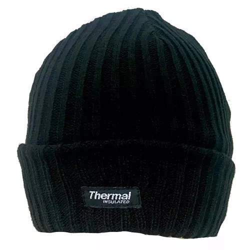 Childrens Chunky Knitted Thinsulate Thermal Beanie Winter Hat