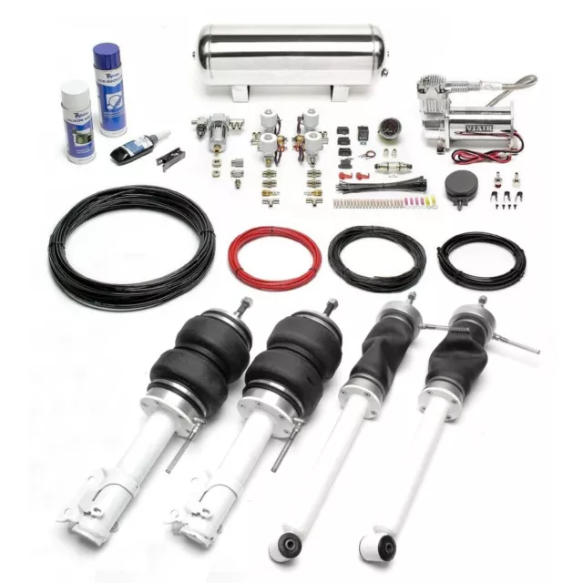 Ta technix Air Châssis Kit de Compresseur Argent pour Seat Toledo I VW Golf