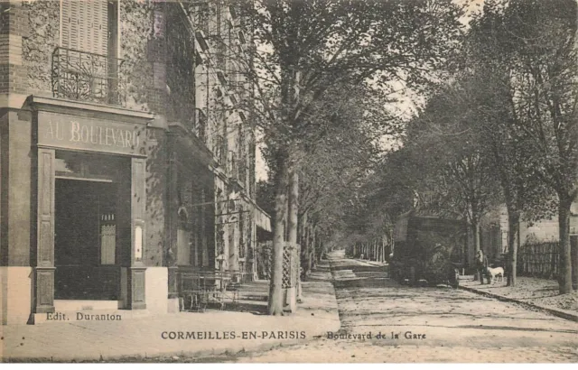 95 Cormeilles En Paris Ae#Dc1005 Boulevard De La Gare Tacot Ancien