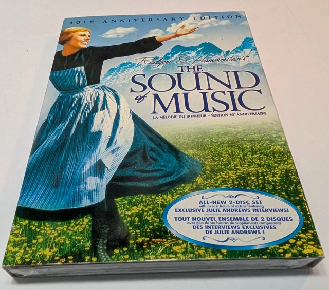 THE SOUND OF music 40TH Anniversary 2- Edition Disc Set, New Factory ...