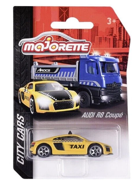 Voiture Miniature Majorette Audi R8 Jaune Échelle 1/58 - Neuve Sous Blister - Réf. 237 F 2023